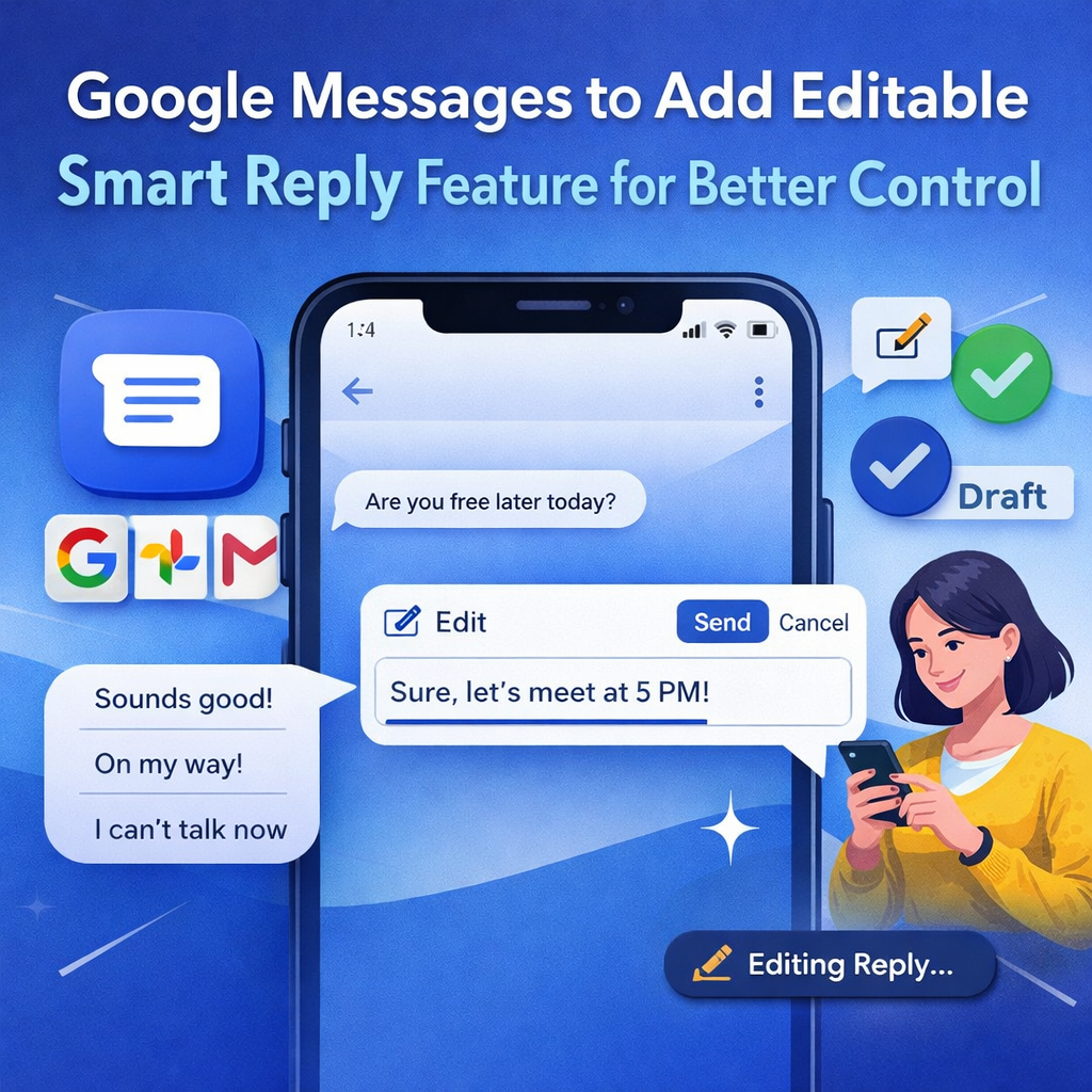Google Messages to Add Editable Smart Reply Feature for Better Control