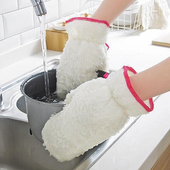 Premium Waterproof Dishwashing Gloves | Heat-Resistant, Anti-Slip & Long-Cuff Protection