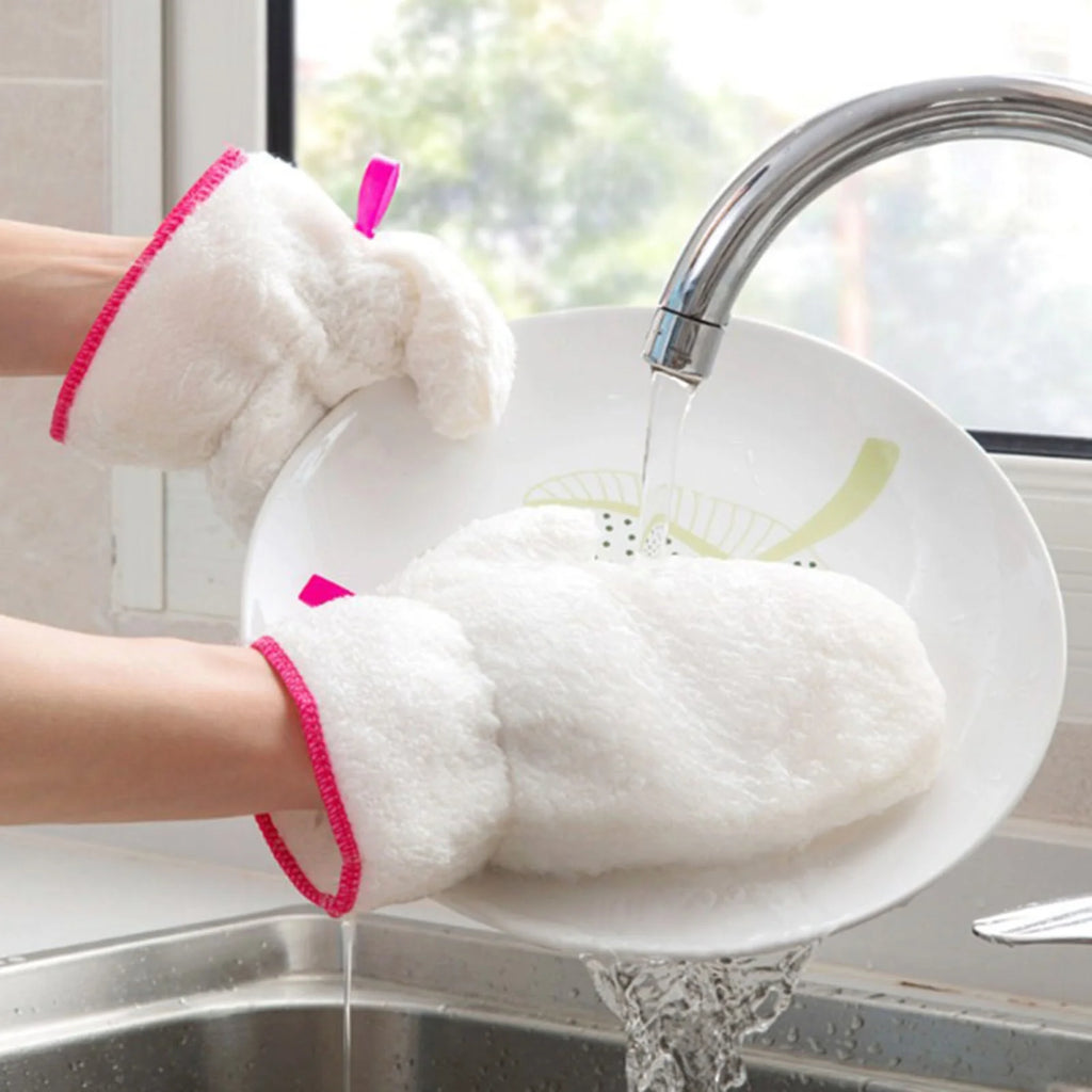 Premium Waterproof Dishwashing Gloves | Heat-Resistant, Anti-Slip & Long-Cuff Protection