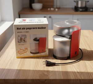 Healthy Hot Air Popcorn Maker – Oil-Free, Fast & Compact Home Popcorn Machine